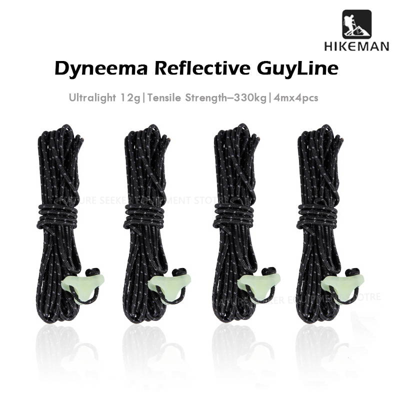 Outdoor Camping Guy - HIKEMAN 4Pcs Dyneema Guyline Ultralight Reflective