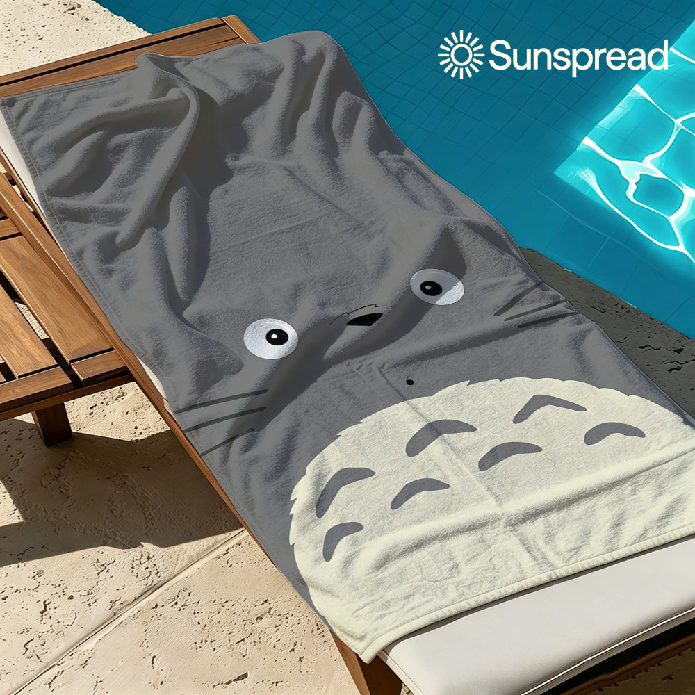 Camp Towel Microfiber - 1pc T-Totoro Quick Drying Bath Towel