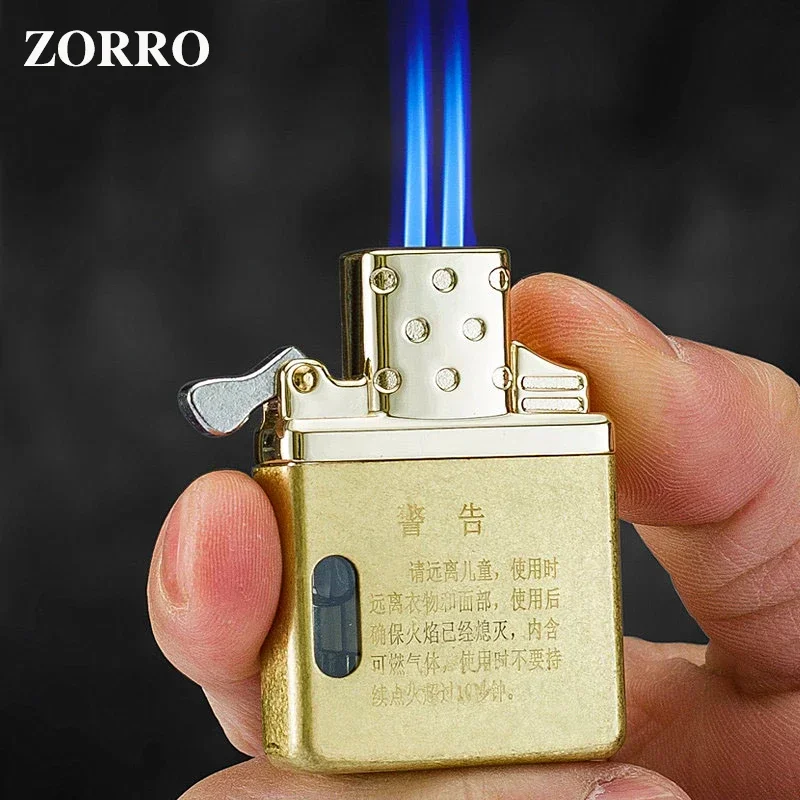 Outdoor Windproof Lighter - ZORRO Original Butane Gas Insert Movement