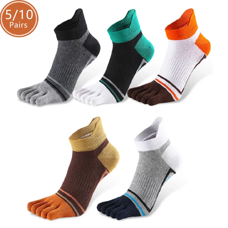 Outdoor Camping Show - 5/10 Pairs Man Ankle Five Finger
