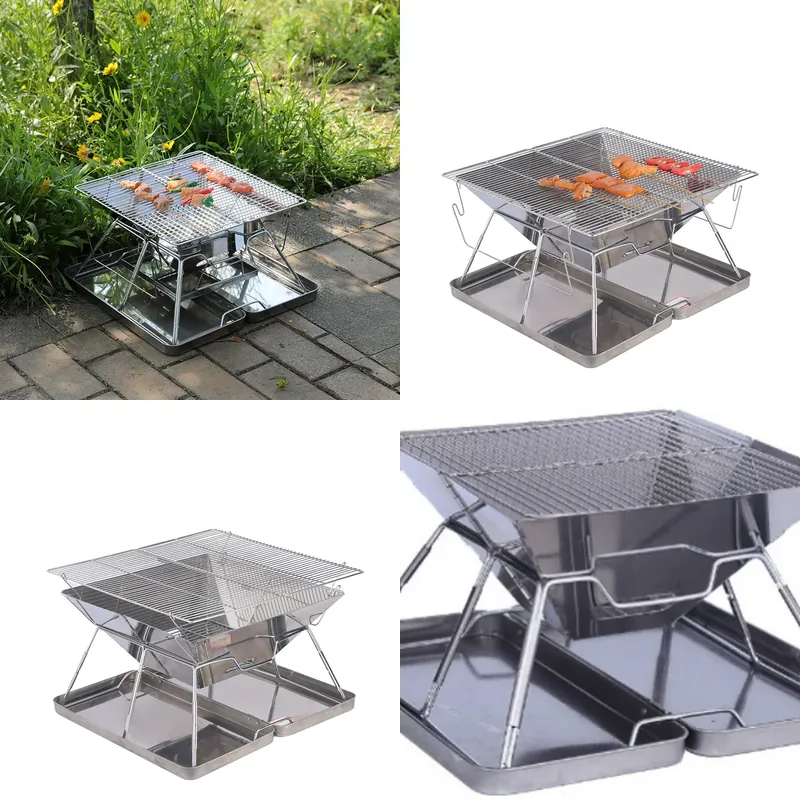 Outdoor Camping Stove - Outdoor folding grill Amazon hot-selling stainless