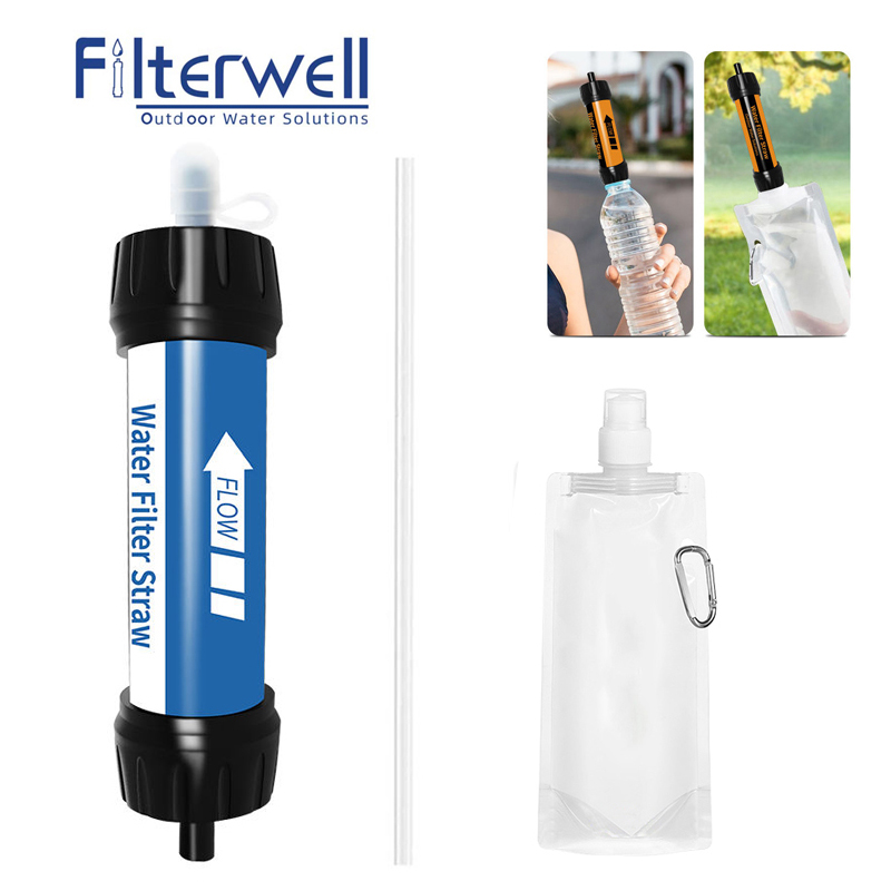 Outdoor Camping Water Filter - Filterwell Mini Hiking Water Filter Purifier