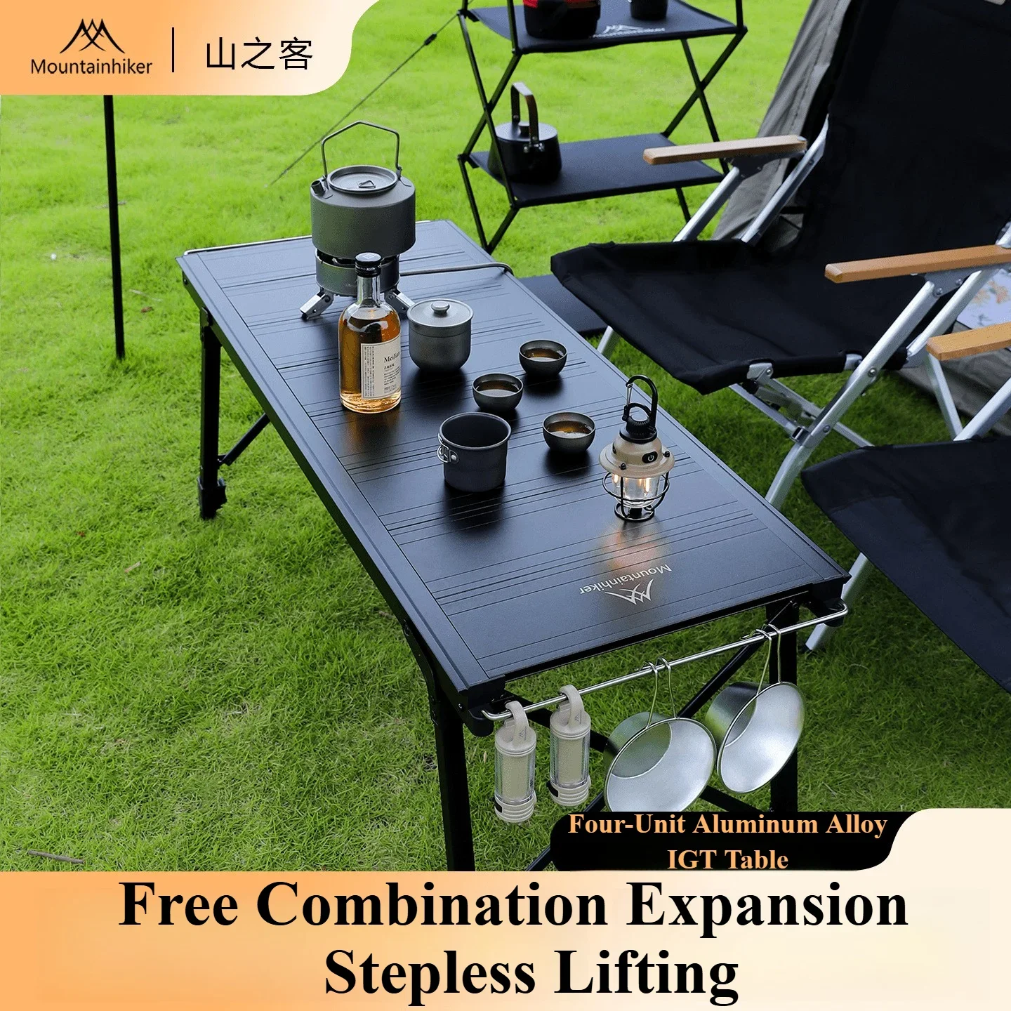 Outdoor Camping Stove - Mountainhiker Portable Camping BBQ Grill Table