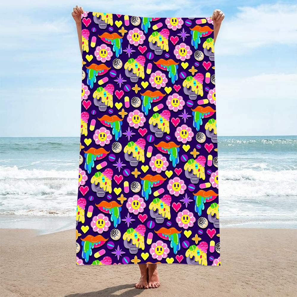 Abstract Beach Towel 70x140CM  - огляд і ціна Camp Towel Microfiber