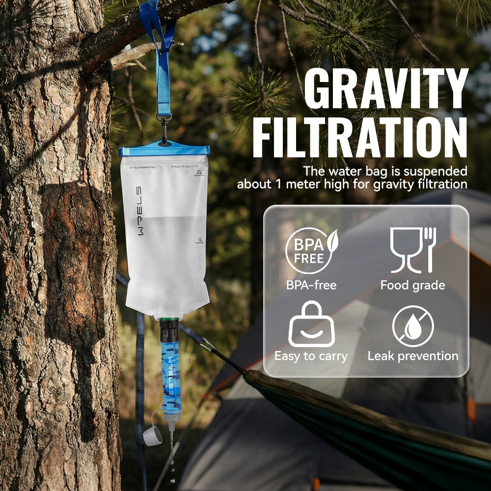 WRELS Outdoor Hiking Mini Camp - огляд і ціна Outdoor Camping Water Filter