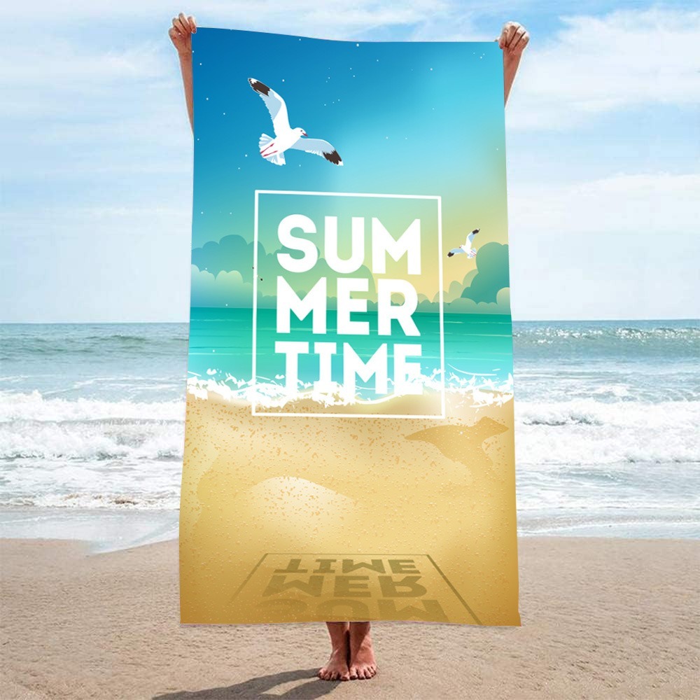 Letter Palm Tree Beach Towel 1 - огляд і ціна Camp Towel Microfiber