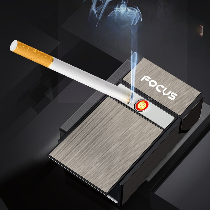 New USB cigarette box lighter, - огляд і ціна Outdoor Windproof Lighter