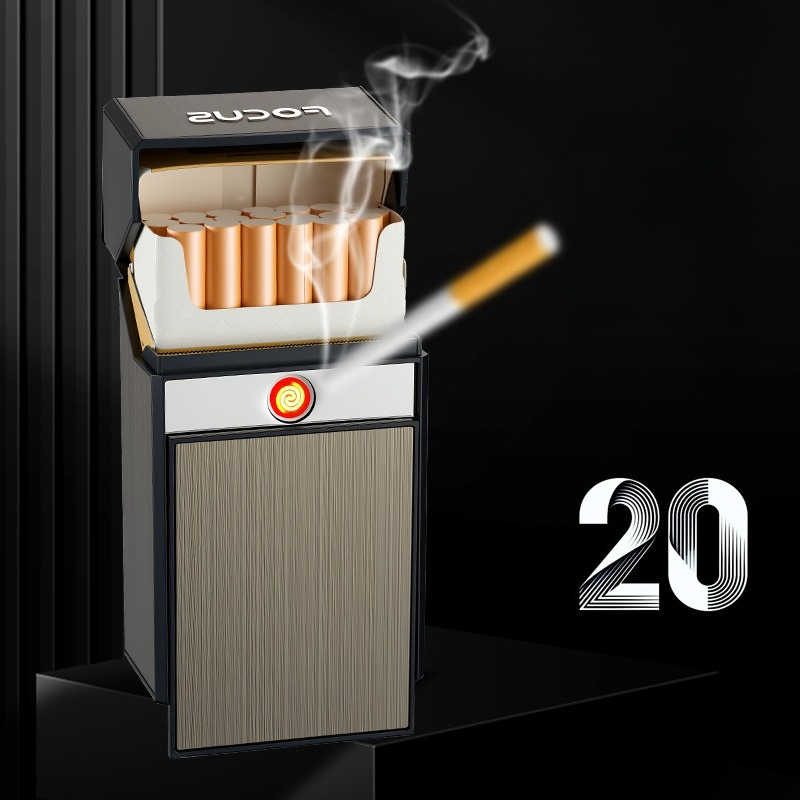 New USB cigarette box lighter, - огляд і ціна Outdoor Windproof Lighter