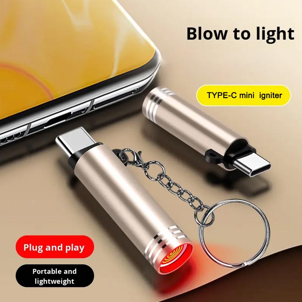 Type C Mini Lighter Blow to Ig - огляд і ціна Outdoor Windproof Lighter