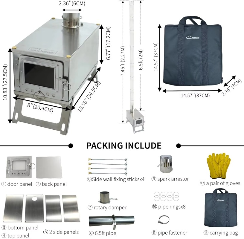 【Popular】DANCHEL S1 Foldable T - огляд і ціна Outdoor Camping Stove