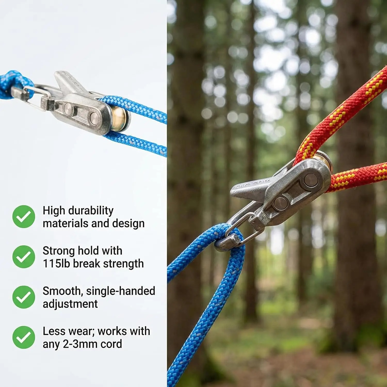 6Pcs Paracord Rope Tensioner K - огляд і ціна Outdoor Camping Guy