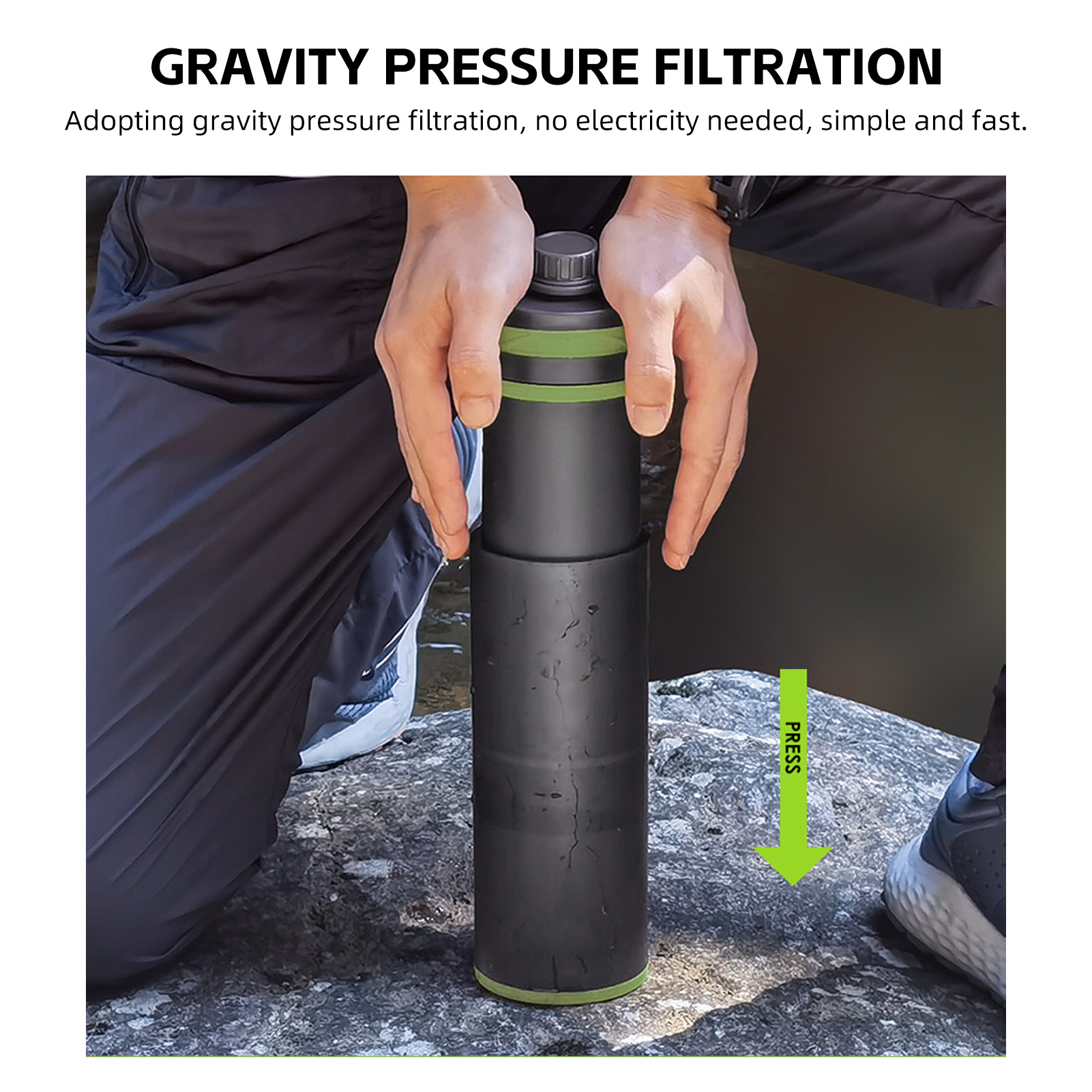 Portable Outdoor Water Purifie - огляд і ціна Outdoor Camping Water Filter