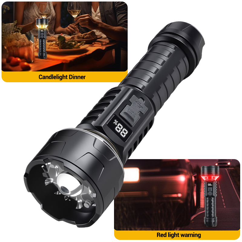 COB LED Flashlight Rechargeabl - огляд і ціна Outdoor Camping Hiking