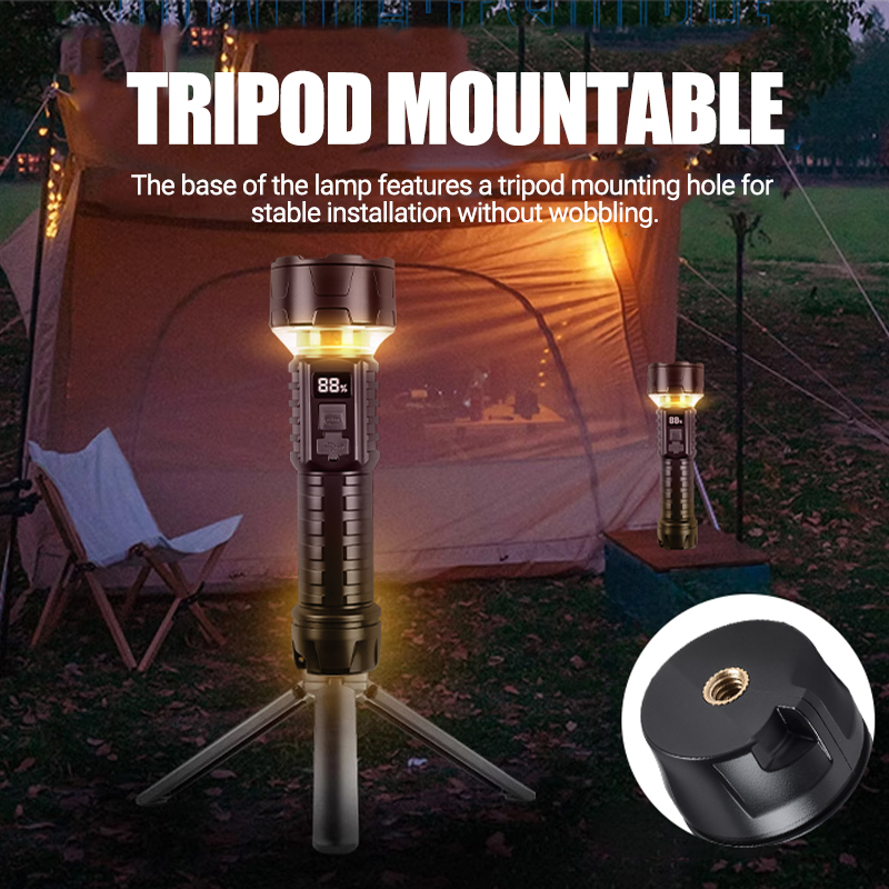 COB LED Flashlight Rechargeabl - огляд і ціна Outdoor Camping Hiking