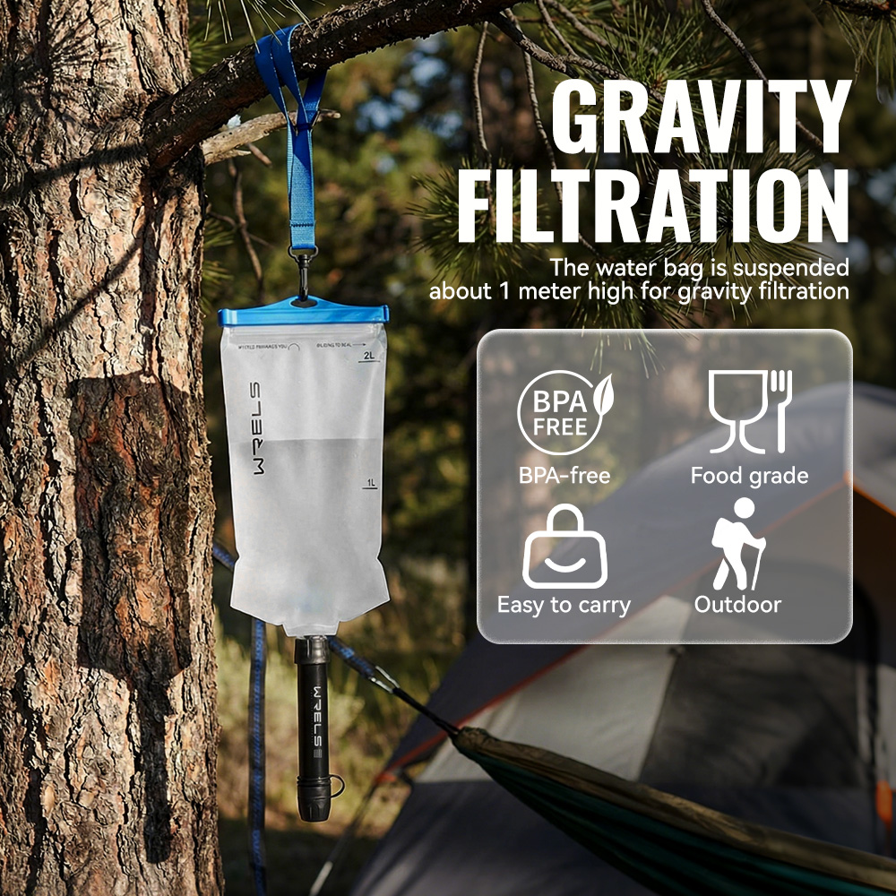 WRELS Outdoor Water Purifier P - огляд і ціна Outdoor Camping Water Filter