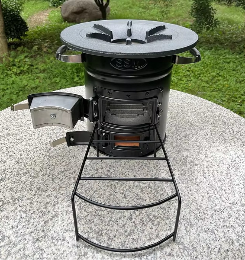 【Popular】Two Doors Firewood Bu - огляд і ціна Outdoor Camping Stove