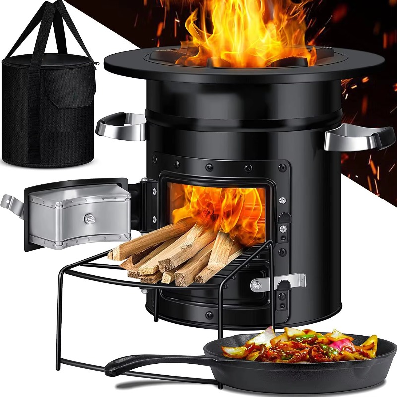【Popular】Two Doors Firewood Bu - огляд і ціна Outdoor Camping Stove