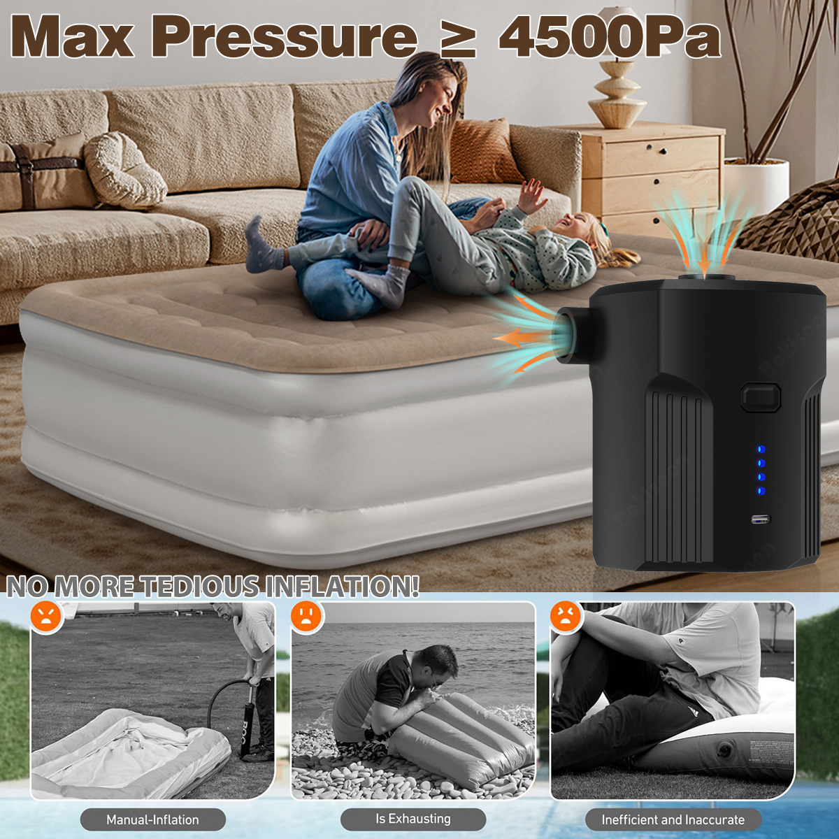 Portable Electric Air Pump for - огляд і ціна Outdoor Camping Mat