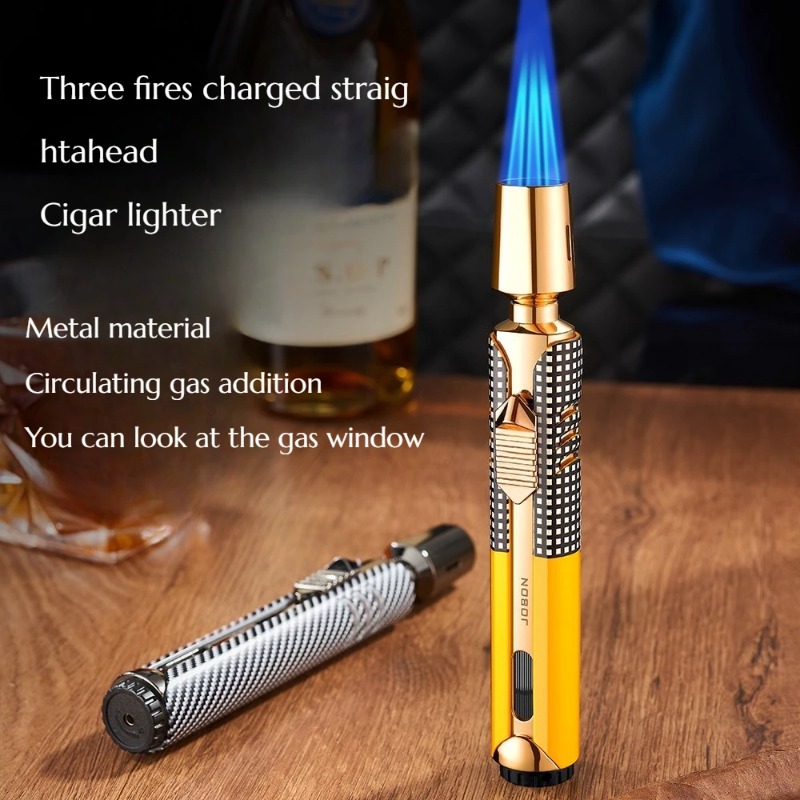 JOBON Metal 3 Flame Windproof  - огляд і ціна Outdoor Windproof Lighter