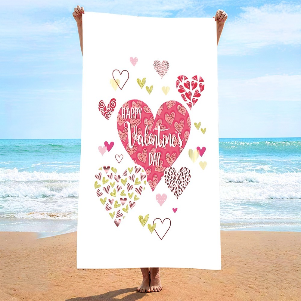 Heart Symbol Bath Towel 27x55i - огляд і ціна Camp Towel Microfiber