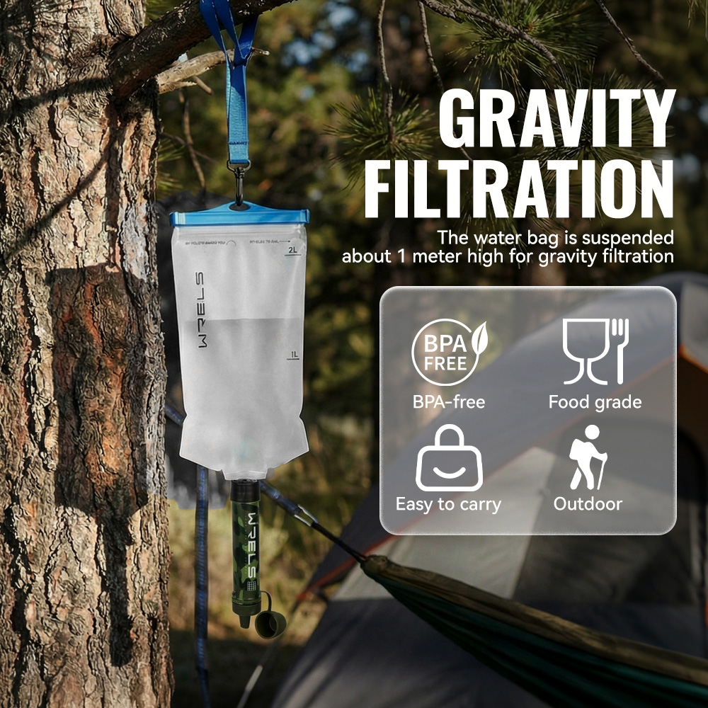 WRELS Outdoor Portable Water F - огляд і ціна Outdoor Camping Water Filter