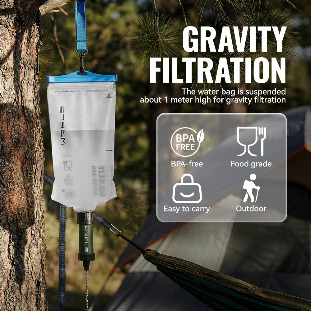 WRELS Camping & Survival Emerg - огляд і ціна Outdoor Camping Water Filter